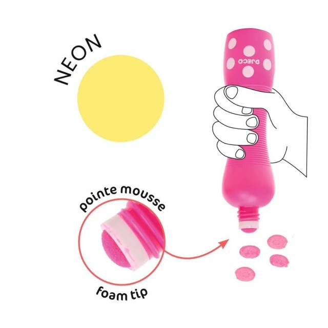 Kreativni Set - Set Od 4 Tačkastih Flomastera Sa Penom, Neon