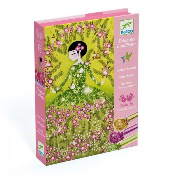 Kreativni set, tehnika sa šljokicama - Svetlucave haljine