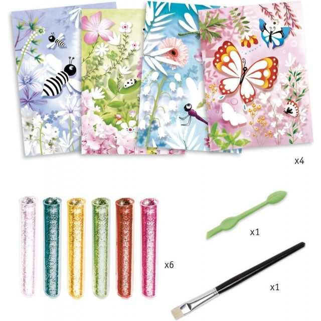 Kreativni Set, Tehnika Sa Šljokicama - Insekti