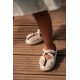 Mileni Baletanke - Silver Blue Metallic Leather
