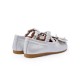 Mileni Baletanke - Silver Blue Metallic Leather