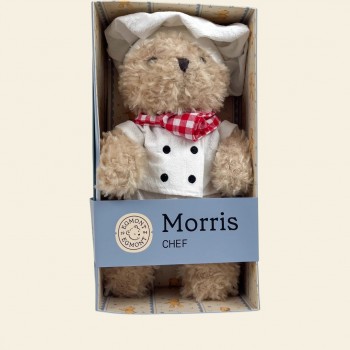 Plišana igračka - kuvar meda Morris u poklon kutiji