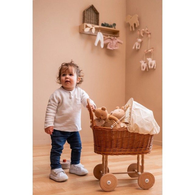 Kolica Za Lutke – Pletena