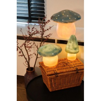 Mala lampa – Pečurka, natural teal