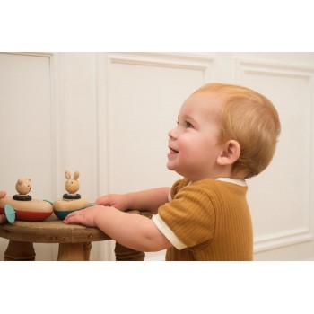 Igračka za kupanje - Meda u čamcu na navijanje