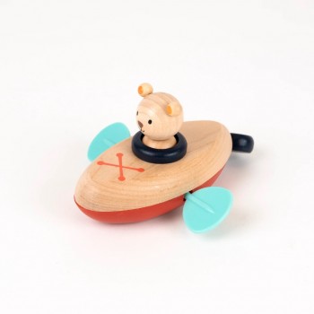 Igračka za kupanje - Meda u čamcu na navijanje