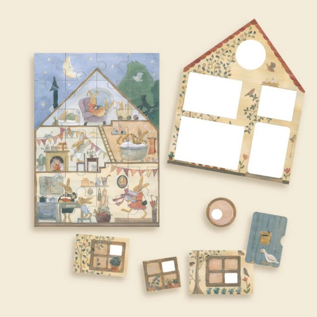 Drvena Slagalica – Kućica Zečeva