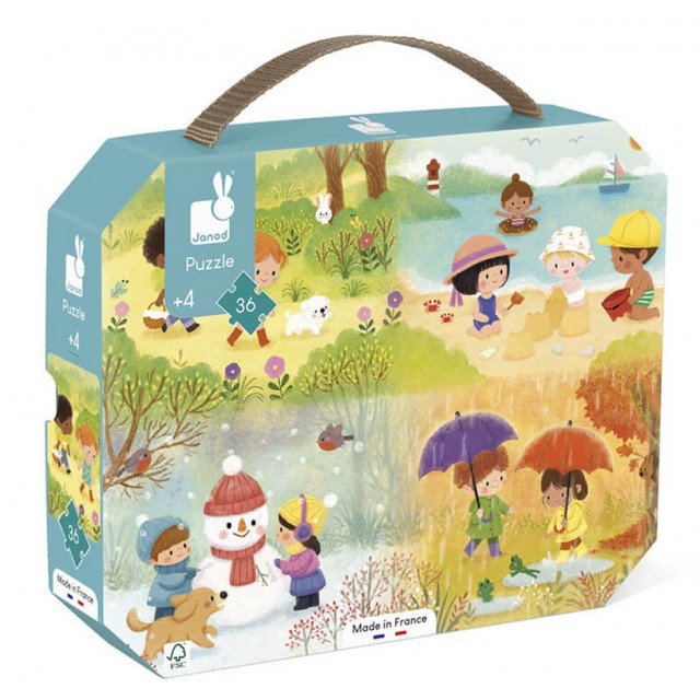 Kartonska Slagalica - 4 Godišnja Doba, 36 Delova
