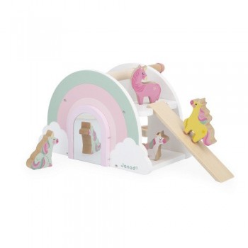 Drvena kućica za igru – Jednorog