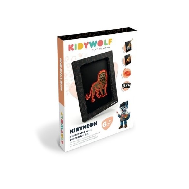 Kidywolf Kidyneon – Kreativni Neon Set Za Decu, Životinje Kidywolf Kidyneon – Kreativni Neon Set Za Decu, Životinje
