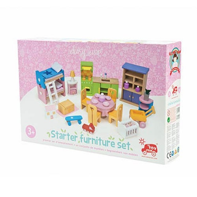 Dodatak Za Drvenu Kućicu Za Lutke Daisylane Set - Nameštaj Set (Osnovni) Dodatak Za Drvenu Kućicu Za Lutke Daisylane Set - Nameštaj Set (Osnovni)