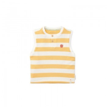 Singlet majica bez rukava, Sunny Yellow Stripes - Little Farm