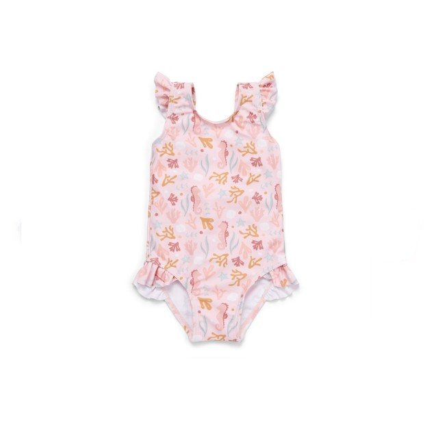 Kupaći, Jednodelni, Sa Volanima - Ocean Dreams Pink