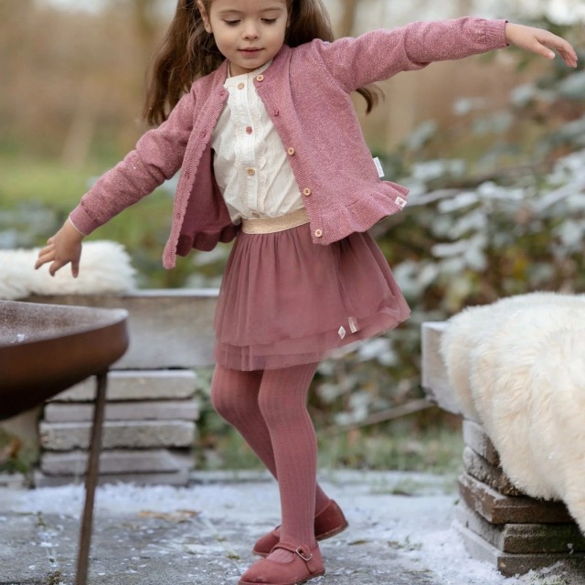 Set Od Dva Para Hulahopki, Roze/Zelene - Fairy Garden
