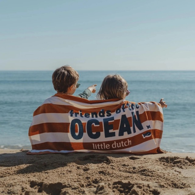 Peškir Za Plažu - Ocean World Brown Stripe, 120 X 60 Cm Peškir Za Plažu - Ocean World Brown Stripe, 120 X 60 Cm
