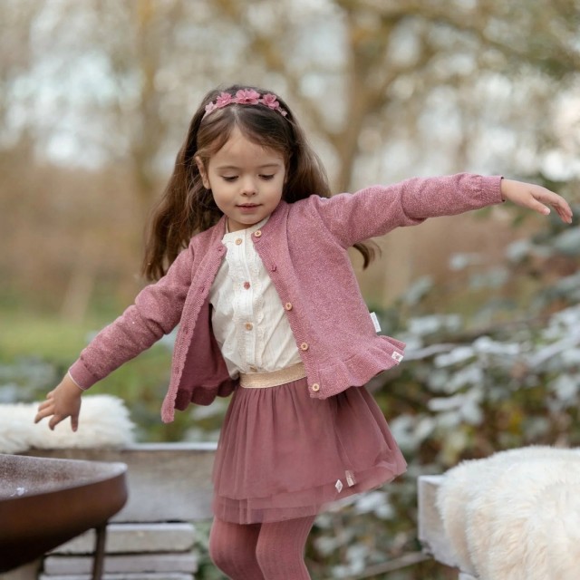 Džemper Sa Zlatnim Nitima, Roze  - Fairy Garden