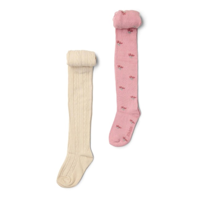 Set Od Dva Para Hulahopki, Bele/Roze - Fairy Garden