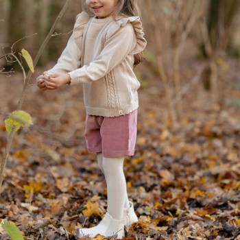 Set od dva para hulahopki, bele/roze - Fairy Garden