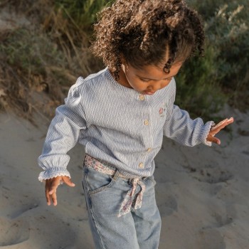 Bluza dugih rukava – Denim Blue Stripe