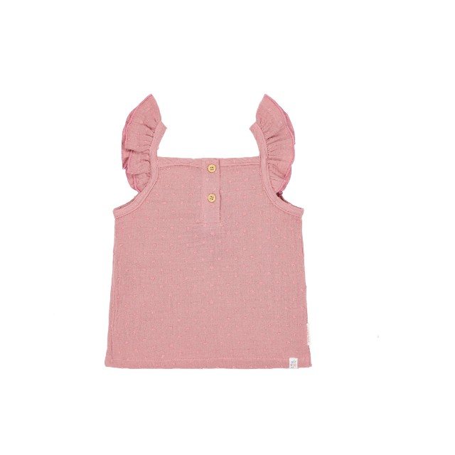 Majica Bez Rukava Sa Karnerima – Pink