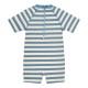 Kupaći, Jednodelni, Dug Rukav - Ocean Blue Stripes