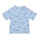Kupaći, Majica, Kratak Rukav - Ocean Splash Blue