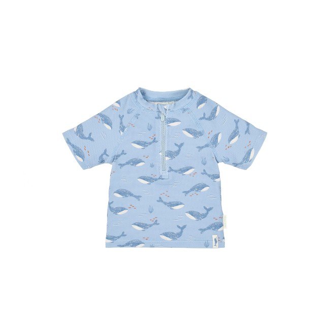 Kupaći, Majica, Kratak Rukav - Ocean Splash Blue
