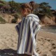 Pončo Za Plažu – Dreamy Purple Stripe