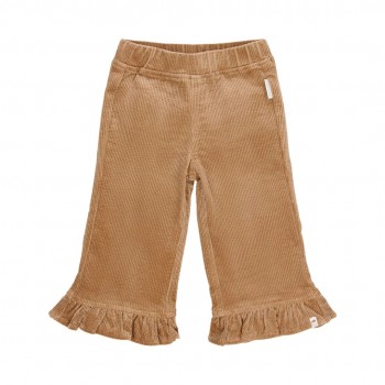 Pantalone od somota sa karnerima, braon