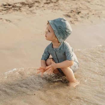 Kupaći, jednodelni, kratak rukav - Turtle Island Olive
