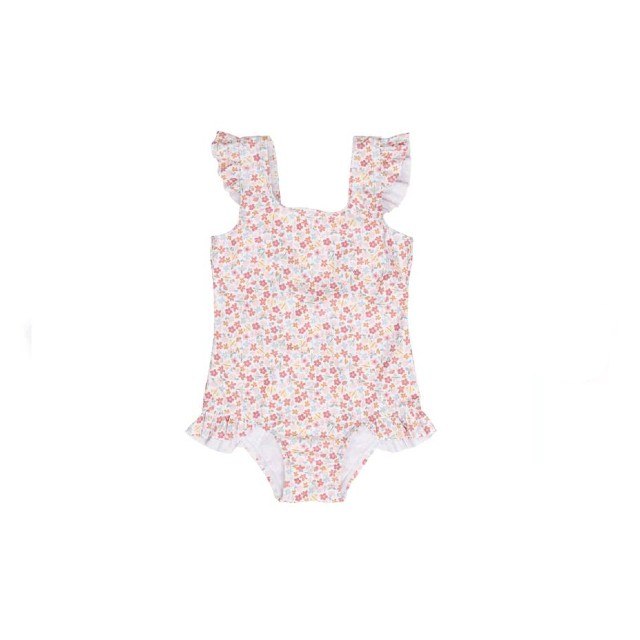 Kupaći, Jednodelni, Sa Volanima - Summer Flowers