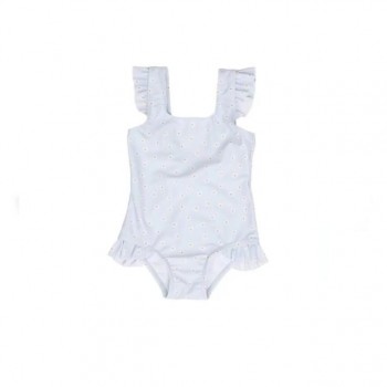 Kupaći, jednodelni, sa volanima - Daisies Blue