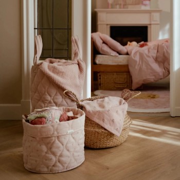 Korpa okrugla za odlaganje, pink, mala - Essentials