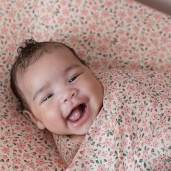 Navlaka za dušek  - Fairy Garden, Pink, 120 × 60 cm