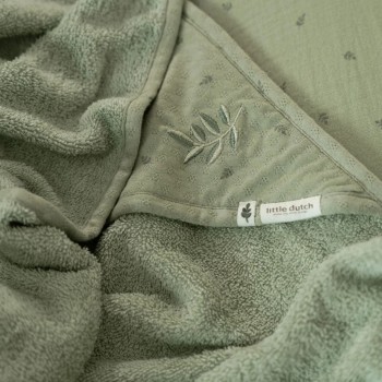 Peškir sa kapuljačom - Essentials, zeleni,100x100