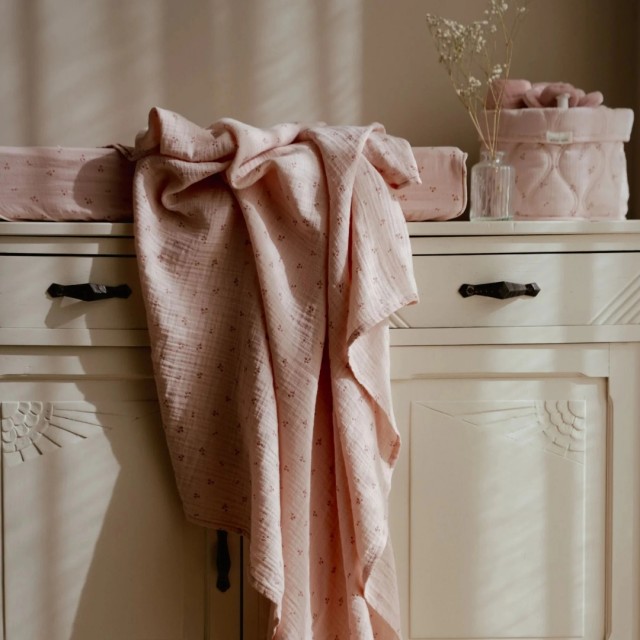 Pelena Od Muslina 120X120 - Roze, Essentials
