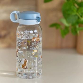 Flašica za piće sa push-up poklopcem 600 ml, plava - Forest Friends