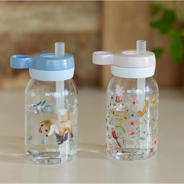 Flašica Sa Slamkom 450 Ml, Plava - Forest Friends