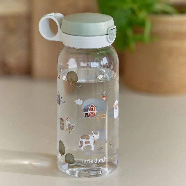 Flašica Za Piće Sa Push-Up Poklopcem 600 Ml, Zelena - Little Farm