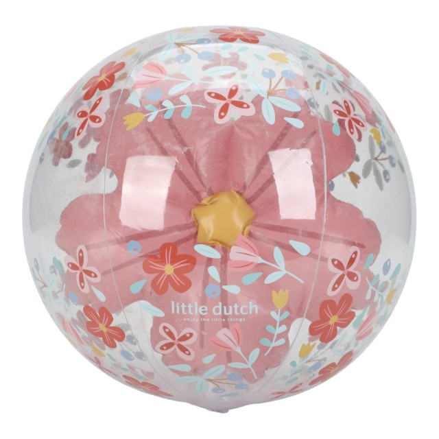 Lopta za plažu, 3D - Pink Flowers