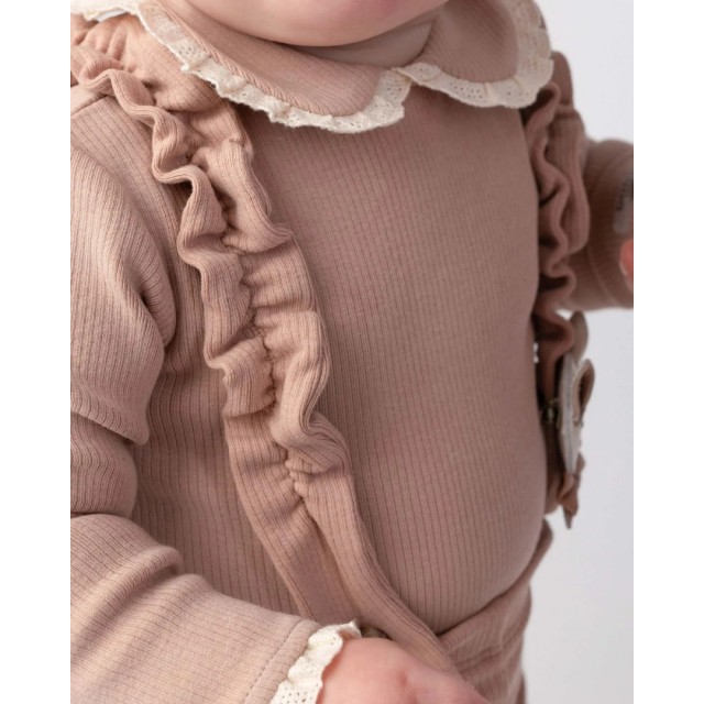 Bodi Dugih Rukava Diete - Rose Mocha Bodi Dugih Rukava Diete - Rose Mocha