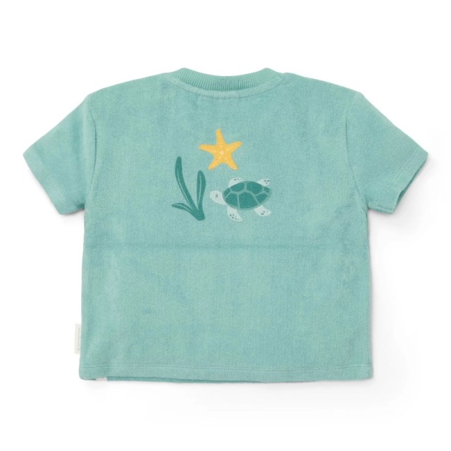 Komplet, šorc i majica - Sea life, zelena