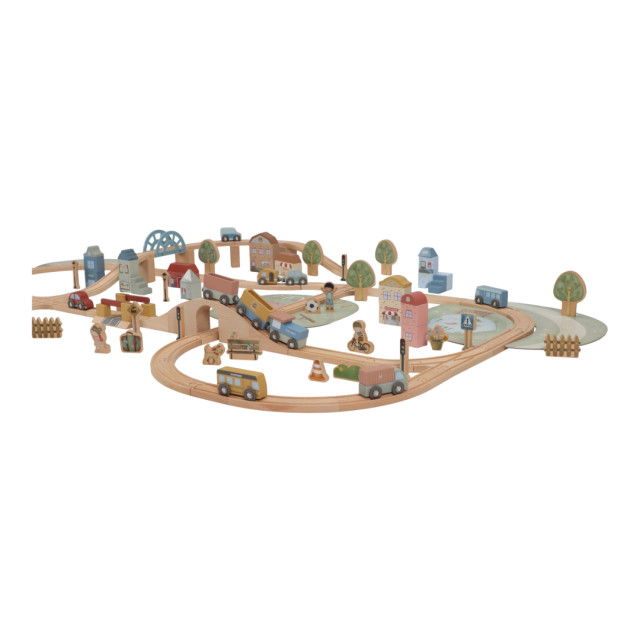 Drveni železnički set XL