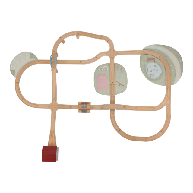 Drveni železnički set XL