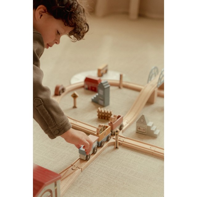 Drveni železnički set XL