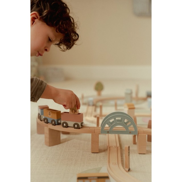 Drveni železnički set XL