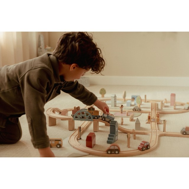 Drveni železnički set XL