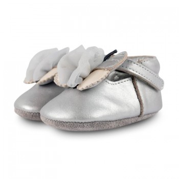 Cipele Amdy Shoes - Srebrno-siva metalik koža