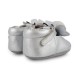 Cipele Amdy Shoes - Srebrno-Siva Metalik Koža