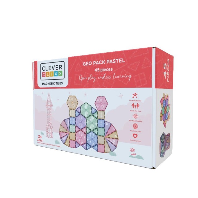 Geometrijski Oblici – Pastel, 45 Delova Geometrijski Oblici – Pastel, 45 Delova